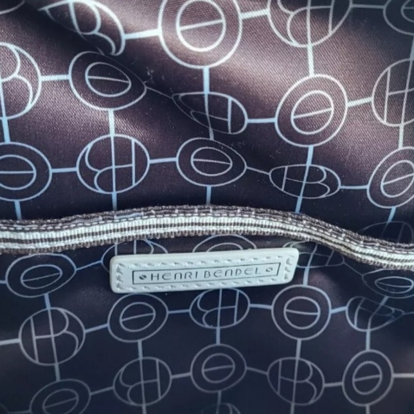 Henri Bendel New York Leather Backpack Blue Turquoise - Picture 4 of 16